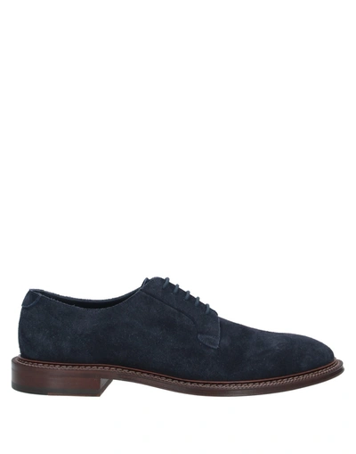 Shop Mr P . Man Lace-up Shoes Midnight Blue Size 9.5 Soft Leather