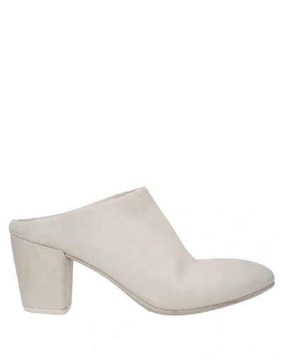 Shop Marsèll Woman Mules & Clogs Ivory Size 7 Soft Leather In White