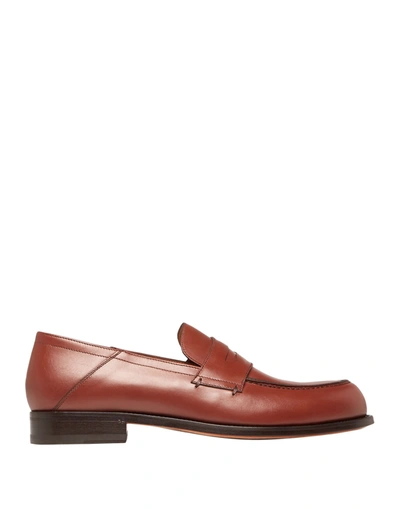 Shop Mr P Loafers In Tan