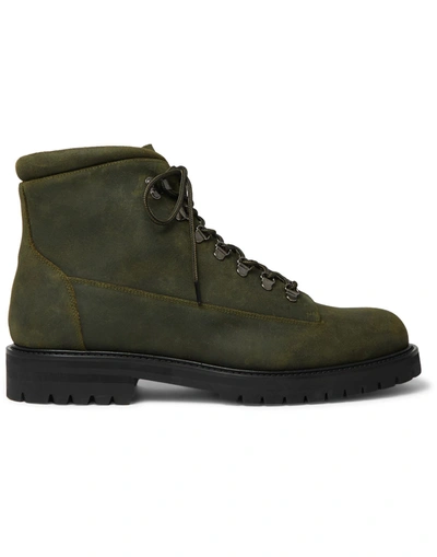 Shop Mr P Ankle Boots In Dark Green