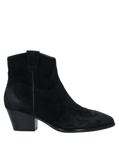 Shop Ash Woman Ankle Boots Black Size 7 Leather