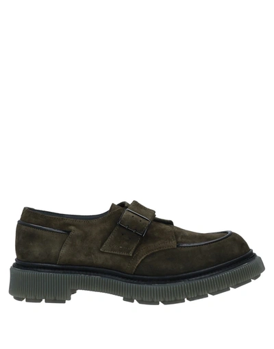 Shop Adieu Loafers In Military Green