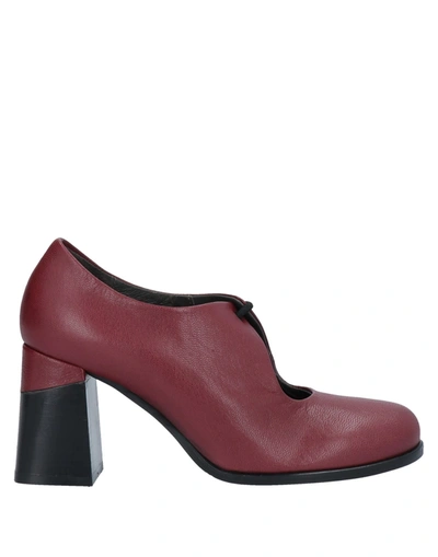 Shop Lilimill Lace-up Shoes In Garnet