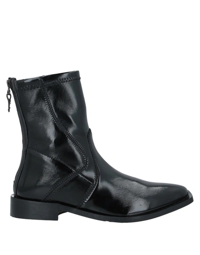 Shop Tosca Blu Woman Ankle Boots Black Size 5 Textile Fibers