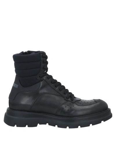 Shop Mich E Simon Mich Simon Man Sneakers Black Size 7 Soft Leather, Textile Fibers