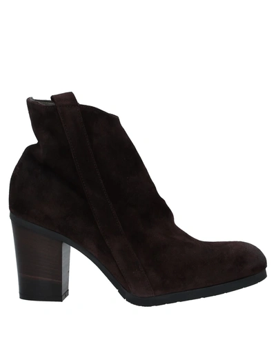 Shop Lilimill Ankle Boots In Dark Brown