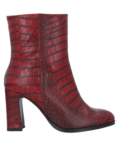 Marian Ankle Boots In Red | ModeSens