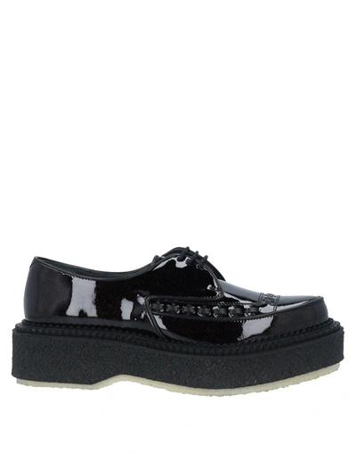 Shop Adieu Lace-up Shoes In Black