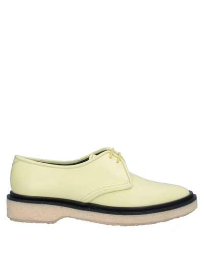 Shop Adieu Lace-up Shoes In Light Yellow