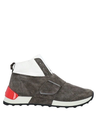 Shop Alberto Guardiani Sneakers In Grey