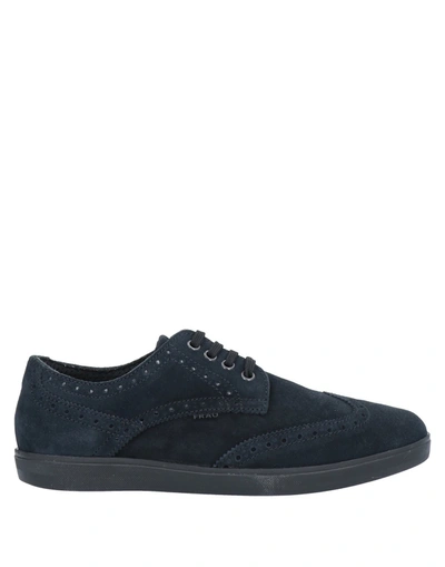 Shop Frau Lace-up Shoes In Dark Blue