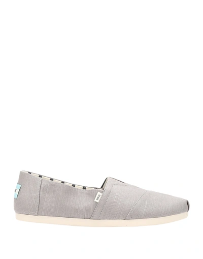 Shop Toms Sneakers In Light Grey