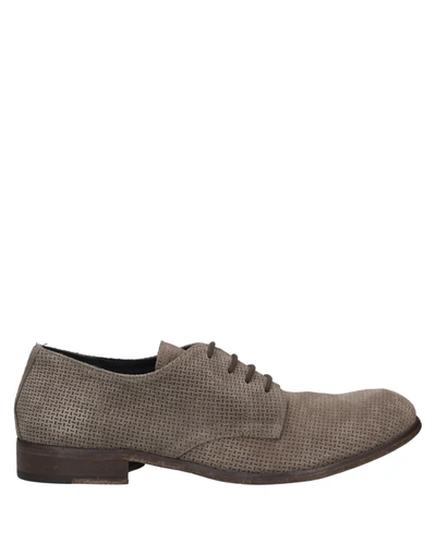 Shop Officina 36 Lace-up Shoes In Dove Grey