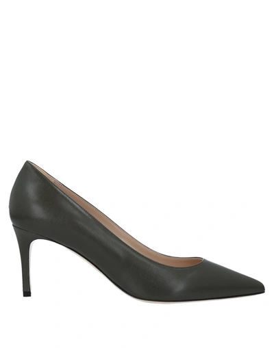 Shop Deimille Pumps In Military Green