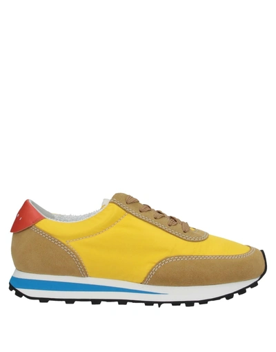 Shop Marni Sneakers In Yellow