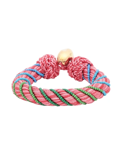 Shop Aurelie Bidermann Bracelets In Pink