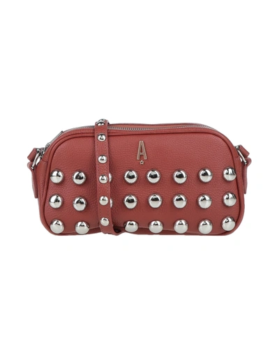 Shop Aniye By Woman Cross-body Bag Brick Red Size - Soft Leather