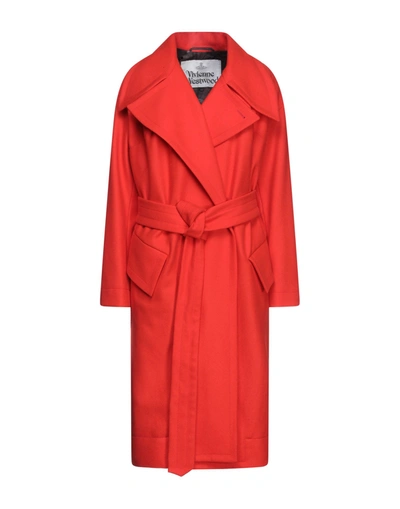Shop Vivienne Westwood Coats In Red