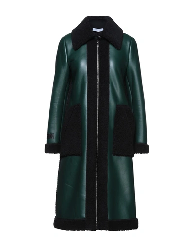 Shop Beatrice B Beatrice.b Coats In Dark Green