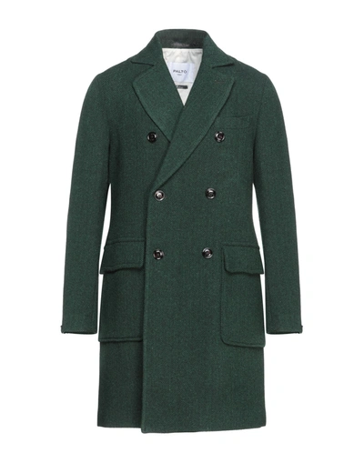 Shop Paltò Coats In Emerald Green