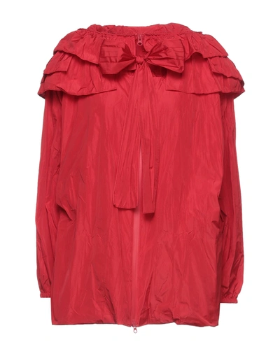 Shop Valentino Garavani Woman Jacket Red Size 4 Polyester