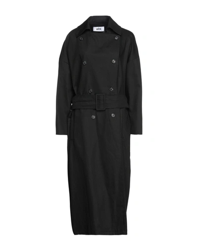 Shop Mauro Grifoni Overcoats In Black