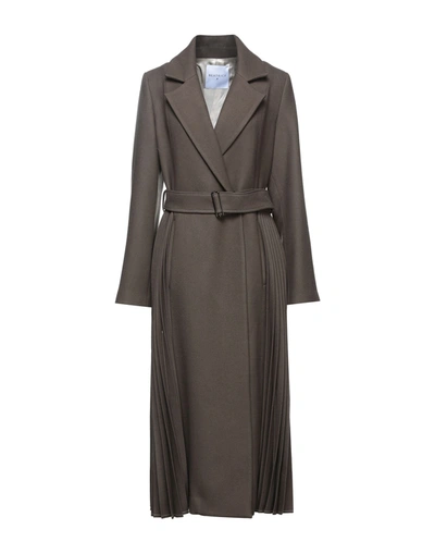 Shop Beatrice B Beatrice.b Coats In Military Green