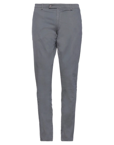 Shop Berwich Man Pants Dove Grey Size 36 Cotton, Elastane
