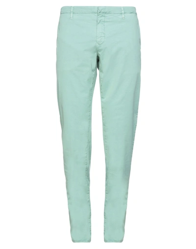 Shop Siviglia Man Pants Light Green Size 31 Cotton, Elastane
