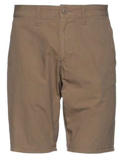 Shop Napapijri Man Shorts & Bermuda Shorts Khaki Size 33 Cotton In Beige
