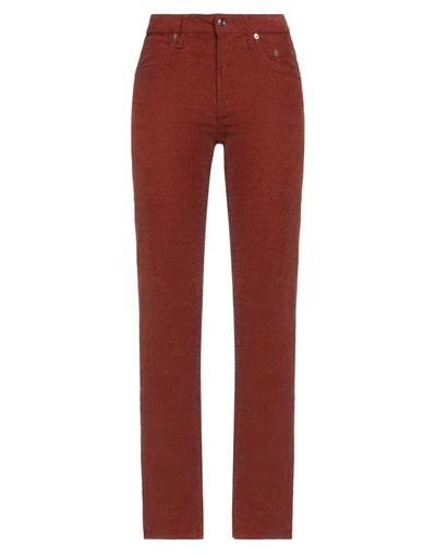 Shop Siviglia Woman Pants Rust Size 25 Cotton, Elastane In Red