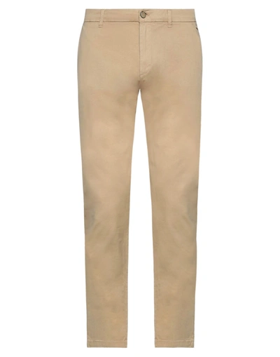 Shop Impure Man Pants Beige Size 30 Cotton, Elastane