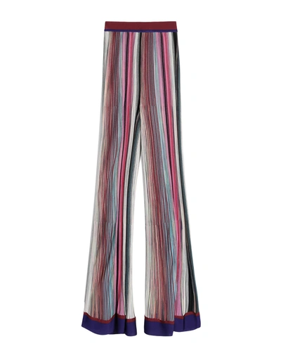 Shop Missoni Woman Pants Burgundy Size 6 Viscose, Cotton In Red