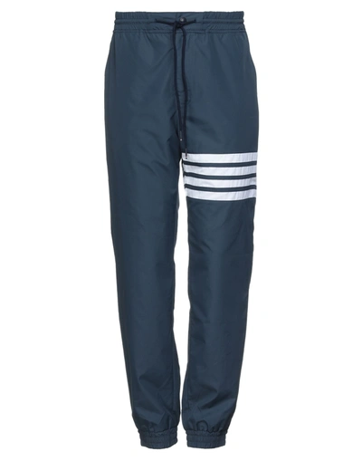 Shop Thom Browne Pants In Slate Blue