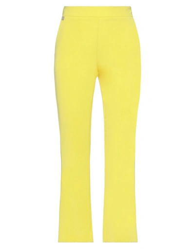 Shop Manila Grace Woman Pants Yellow Size 2 Polyester, Elastane
