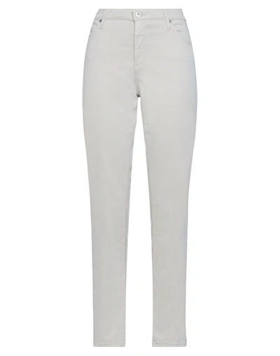 Shop Ag Jeans Woman Pants Light Grey Size 32 Cotton, Modal, Polyester, Polyurethane