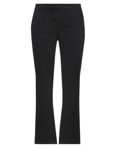 Shop Re-hash Re_hash Woman Pants Black Size 30 Cotton, Polyester, Elastane