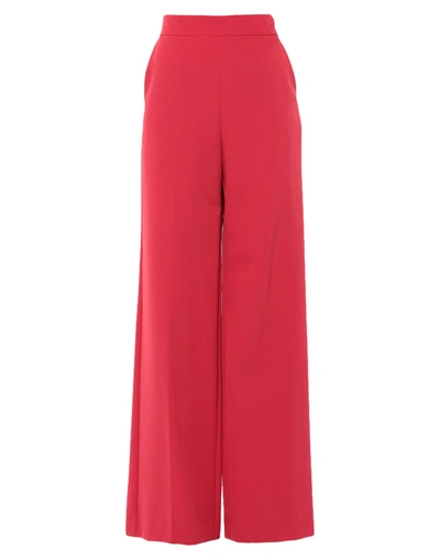 Shop Blumarine Woman Pants Red Size 12 Polyester, Elastane
