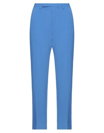 Shop Space Simona Corsellini Simona Corsellini Woman Pants Pastel Blue Size 10 Polyester, Viscose, Cotton, Elastane