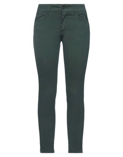 Shop Cigala's Pants In Dark Green