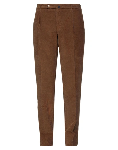 Shop Incotex Pants In Brown