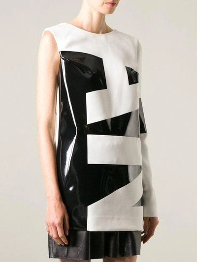 Shop Anthony Vaccarello Contrasting Panels Dress