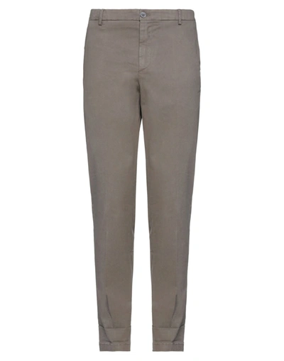 Shop Eredi Del Duca Man Pants Khaki Size 38 Cotton, Elastane In Beige