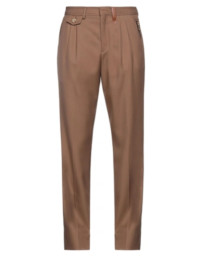 Shop Burberry Man Pants Brown Size 30 Wool