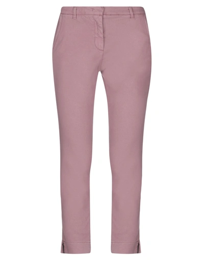 Shop Bruno Manetti Woman Pants Pastel Pink Size 6 Cotton, Lyocell, Elastane