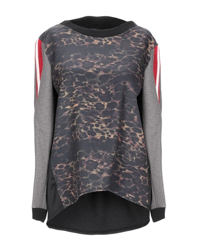 Shop !m?erfect Sweatshirts In Steel Grey