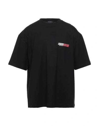 Shop Balenciaga T-shirts In Black