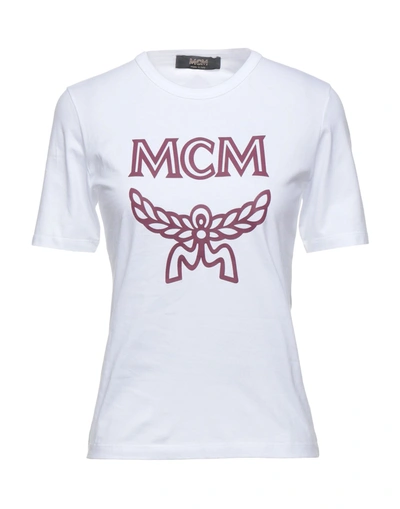 Shop Mcm T-shirts In White