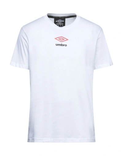 Shop Umbro Man T-shirt White Size S Cotton