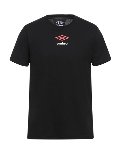 Shop Umbro Man T-shirt Black Size Xs Cotton